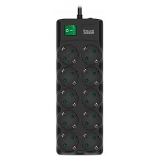 SVEN SF-10E-16, 10 Sockets 1.8m Black